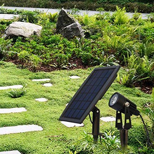 SCT New Designed Waterproof Solar Projection Lamp LED Landscape Spotlight Outdoor Garden Lawn Path Road Decoration Lighting Christmas Xmas New Year Gift for Family and Friends
