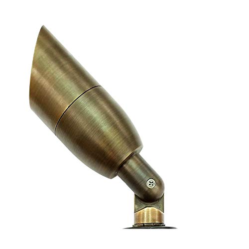 12V Landscape Lighting LED Brass Directional Bullet Light BPL106BRZLED