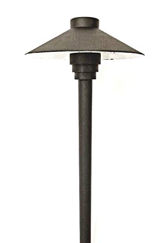 Small Mushroom 12V Landscape Lighting in Black Finish