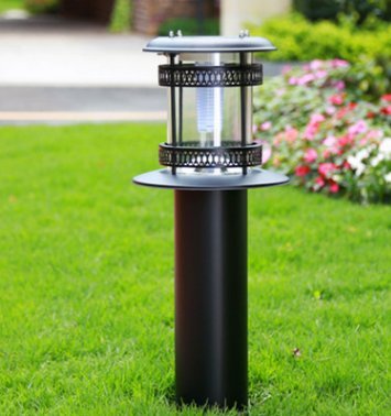 CoCo Professional Solar Powered Outdoor Lawn Led Garden Light Landscape Lawn Path Iron Lamp for Villa House Square Park other Public Places Lighting  Waterproof Double layer of metal