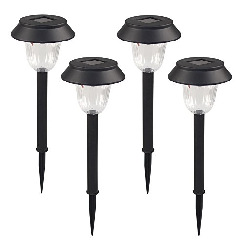 CST Lighting Plastic 1-LED Solar Lawn Light Pathway Garden Lamp-Pack of 4-Color Changing