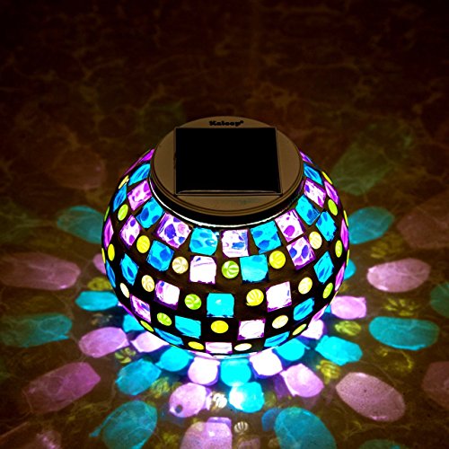 Kaleep Bright Solar Lawn Light Solar Lawn Lamp Mosaic Glass Ball Garden Lights Waterproof Outdoor Light Decorationsfor Christmas The Best Choice style 3