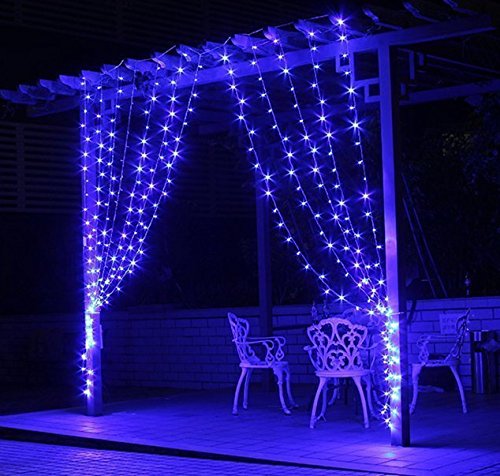 Zstbt 300led Linkable Window Curtain Icicle Fairy String Lights For Christmas Wedding Patio Lawn And Garden Decoration