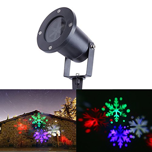 Christmas Projector Lights Moving Snowflake LED Landscape Garden Lamp Waterproof Spotlights Stage Party Holiday Home Decoration Night LightingAmerican Standard