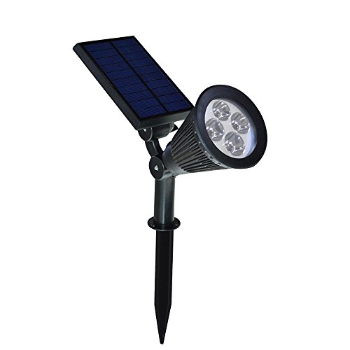 2-in-1 Adjustable Wall Landscape Solar Lights Outdoor Solar Spotlight With Automatic Onoff Sensor For Patio Lawn