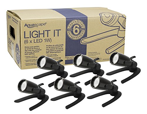 Aquascape 1W Contractor Pond and Landscape Spot Light Pack of 6
