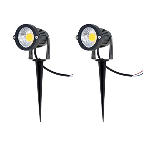 Sinopro Outdoor Waterproof Decorative Spotlight-6w Cob Led Landscape Path Light Acdc 12v With Spiked Stand Pack