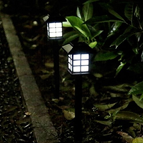 2 PCS Small Room Path Lamp Solar Garden Light Outdoor Solar Path Lights by YIGER Waterproof Pathway Light Automatic Sensing LED Walkway Lamp for GardenYardPatioPathwayDriverway