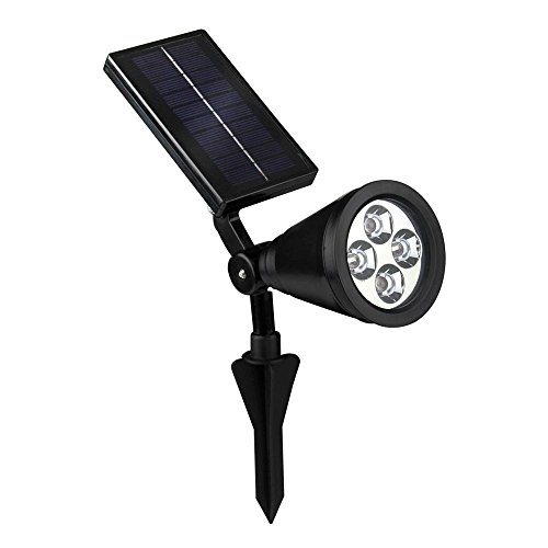 KssFire 2-in-1 Solar Powered LED Outdoor Garden Landscape Lighting - Waterproof - Outdoor Wall Light In-Ground Lights Bulb Spotlight