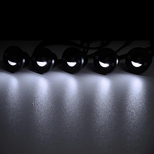 UNITECH 10 Pack LED Deck Light Kit Garden Landscape Lighting