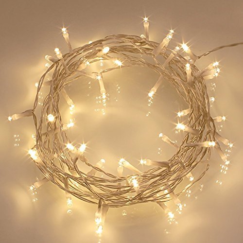 2 Pack 40 Led Outdoor timer Battery Fairy Lights On 5m Clear String Cable - 8 Modes 120 Hours Of Lighting