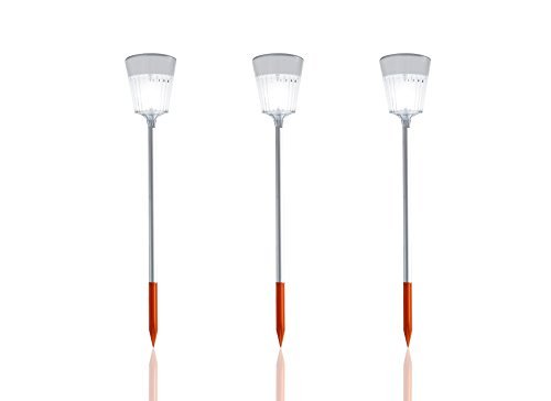 Solar Garden Path Lighting - Solar Ra - Solar Path Light - Set of Three 3 Lights by Mooni