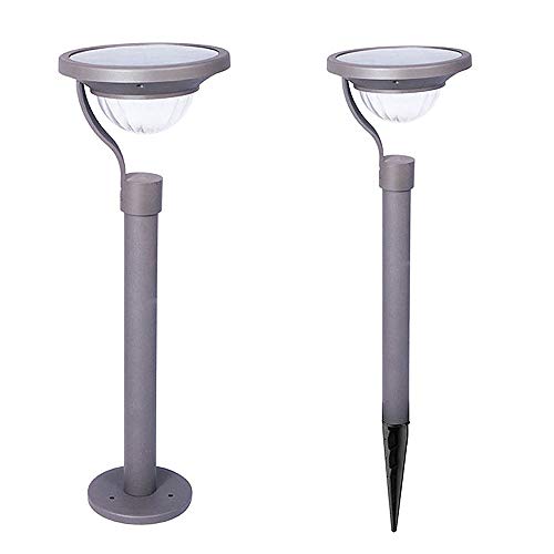 Festnight Solar Lawn Lights Stainless Steel Outdoor Stake LED Pathway Stairway Lamp Garden Creative Ground Insert Lamps Decoration Landscape Lighting Warm White for Patio LawnWalkway