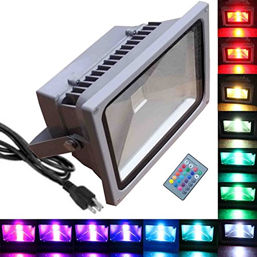 50w Rgb Flood Light - Tdltek 50w Rgb Color Changing Led Flood Light /spotlight/landscape Lamp/outdoor Security