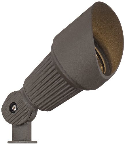 Hooded Low Voltage Bronze Led Landscape Spotlight