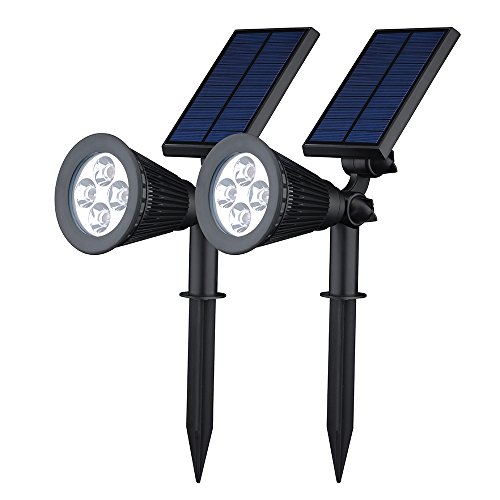 Victsing Solar Spotlight2-in-1 Led Wall  Landscape Solar Lights For Tree Driveway Yard Lawn Pathway Garden