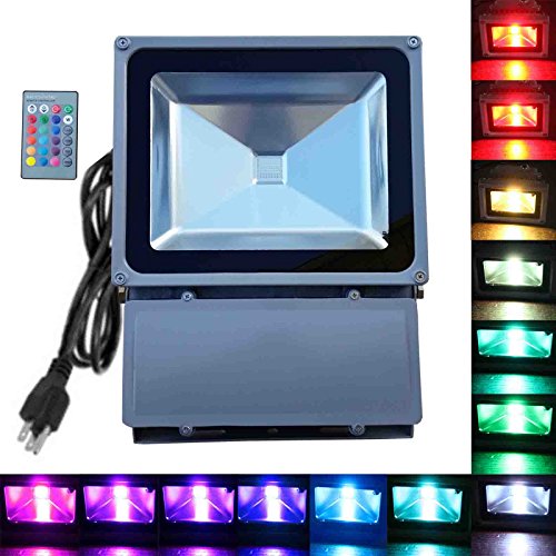 100w Rgb Flood Light - Tdltek 100w Rgb Color Changing Led Flood Light spotlightlandscape Lampoutdoor Security