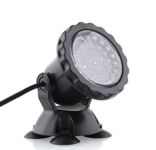 Deckey Waterproof 36 LED Submersible Spotlight Landscape Lamp for Aquarium Fish Tank Garden Fountain Pond Pool Blue