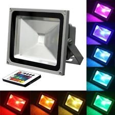 TDLTEK DC  AC 12V 10W RGB Multiple Changing Colors LED Flood Light SpotlightLandscape LampOutdoor Security Light 12V