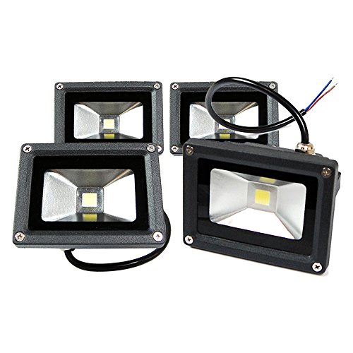 Etoplighting Blef12v10dl-4p 4 Pack 10w 12v Security Led Flood Light Cool White 700 Lumen Home Outdoor Landscape