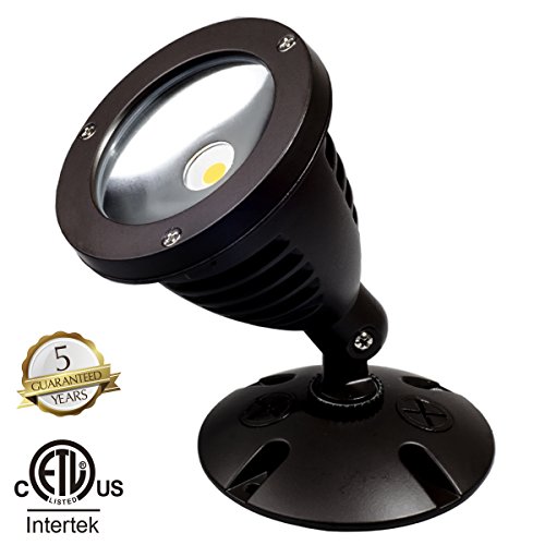 TOPELE JSL-03 1100LM LED Outdoor Security Lighting LED Flood Light Exterior Flood Lights Fixture with CREE LED Source for Landscape Light Commercial Home Garden Yard Waterproof Brown