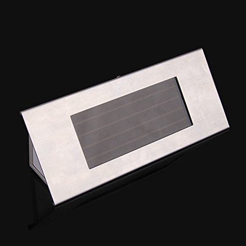 Pathway Light Solar Power 4 Leds House Address Number Stainless Steel Doorplate Light Lamp New Low Voltage Deck Lights