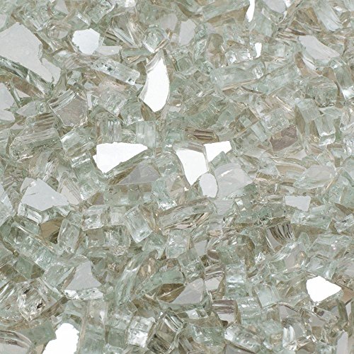 Margo Garden Products 12 in 25 lb Medium Crystal Reflective Tempered Fire Glass