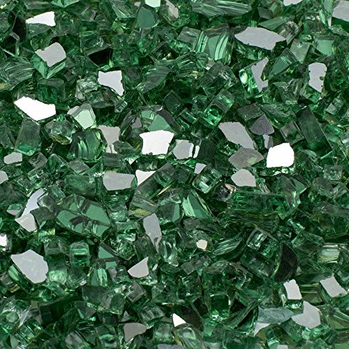 Margo Garden Products 12 in 25 lb Medium Green Reflective Tempered Fire Glass