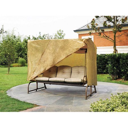 Outdoor Patio Swing Cover 1 Tan