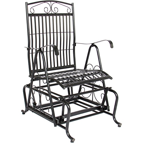 Best Choice Products Patio Iron Rocker Glider Porch Chair