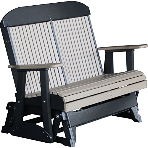 LuxCraft Classic Highback 4ft Recycled Plastic Patio Glider