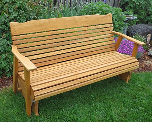 5 Cedar Porch Glider Wstained Finish Amish Crafted