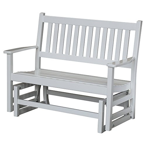 Hinkle Chair Company Painted Plantation Porch Glider 5 White