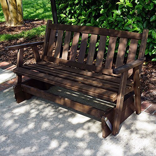 Porchgate Amish Made Mission Red Cedar Porch Glider 5 Foot