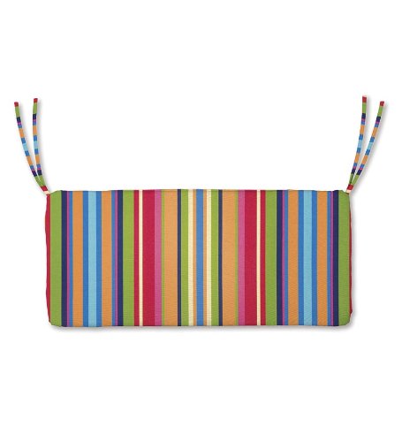 47 x 16 Weather-Resistant Outdoor Classic SwingBench Cushion in Feista Stripe