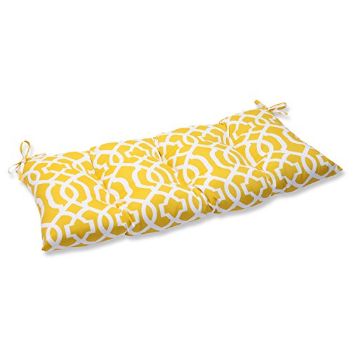 Pillow Perfect IndoorOutdoor New Geo Yellow SwingBench Cushion