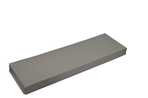 Solid Dove Gray  Grey 3&quot Thick Foam Swing  Bench  Glider Cushion With Ties And Zipper - Indoor  Outdoor Fabric