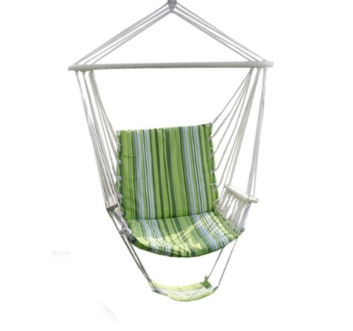 Go Plus Green Leisure Swing Hammock Hanging Outdoor Chair Garden Patio Yard 260lbs Max