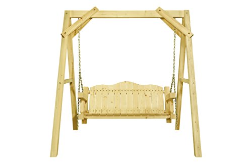 Montana Woodworks MWHCLSV Homestead Collection Lawn Swing Clear Exterior Finish