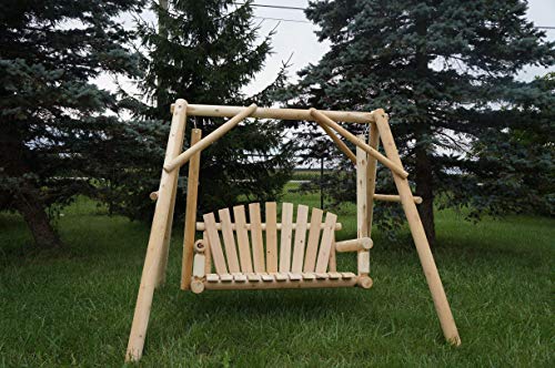 Moon Valley Rustic Outdoor Cedar 4 Lawn Swing - Lead Time 14 Business Days