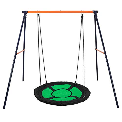 Roofs Metal A-Frame Lawn Swing Frame - W 40 Saucer Tree Swing - Max 440LBS