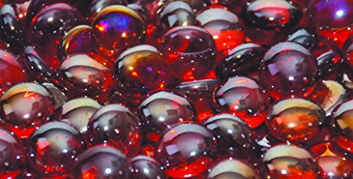 American Fireglass Fireplace And Fire Pit Glass,  Sangria Luster Firebeads, 5-pound