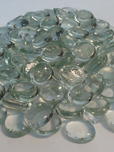 Clear Flat Beads Fireglass 10 Pound Bag