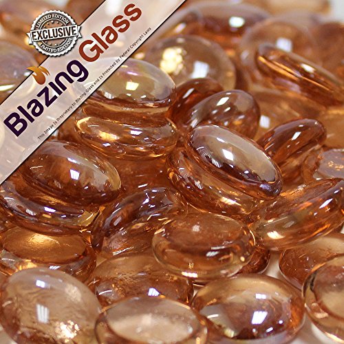Limited Edition 10-Pound Apricot Luster Fire Glass Beads
