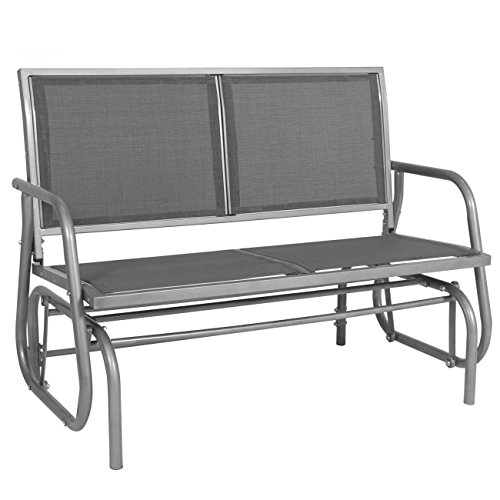 Best Choice Products 48 Outdoor Patio Swing Glider Bench Steel Frame Chair