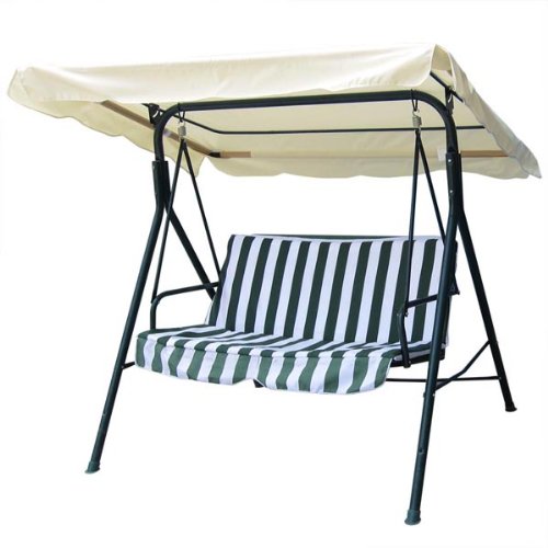 75&quotx52&quot Ivory Swing Canopy Replacement Porch Top Cover Park Seat Furniture Patio
