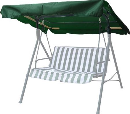 Outdoor Swing Canopyreplacement Porch Topcover Seat Patio 77&quot X 43&quot green
