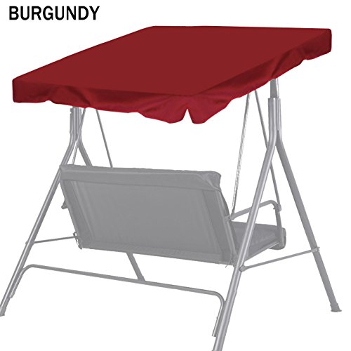 Strong Camel New Patio Outdoor 77&quotx43&quot Swing Canopy Replacement Porch Top Cover Seat Furniture burgundy