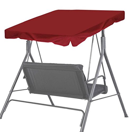 New Patio Outdoor 77&quotx43&quot Swing Canopy Replacement Porch Top Cover Seat Furniture burgundy