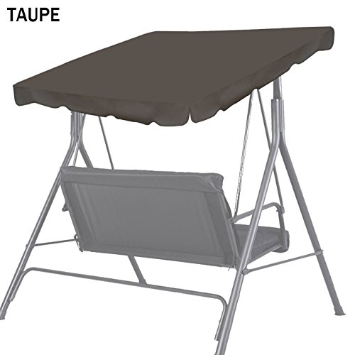 Strong Camel New Patio Outdoor 77&quotx43&quot Swing Canopy Replacement Porch Top Cover Seat Furniture taupe